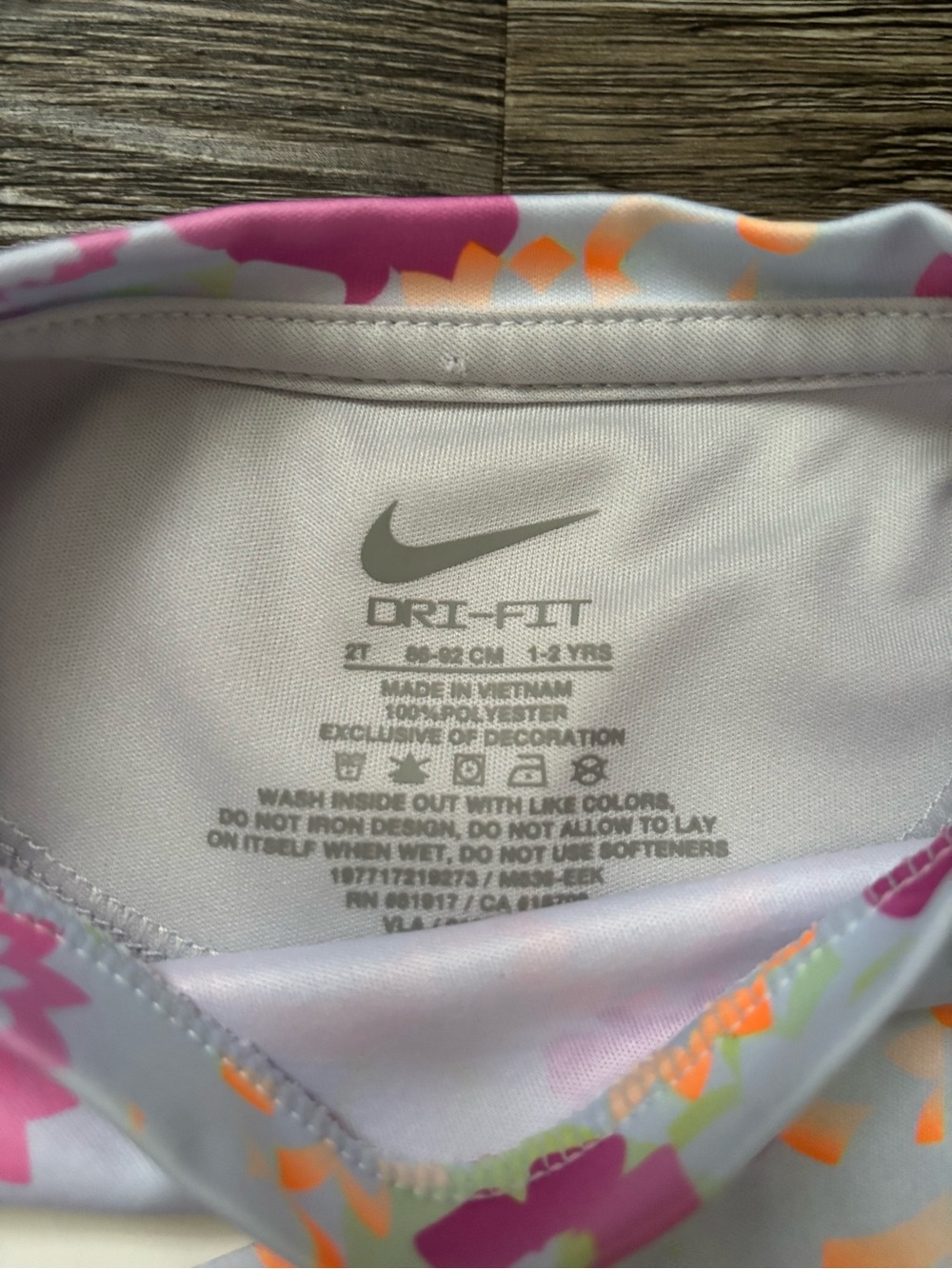 Nike Girls' Floral Tee and Pink Athletic Shorts Set - Picture 3 of 3